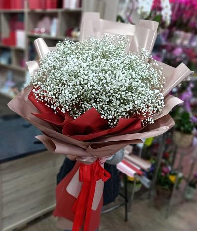 Букет цветов из: Гипсофила в Новые Бурасы