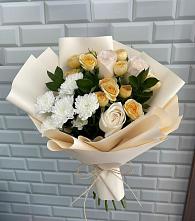Букет цветов из:  Розы и Хризантемы #REPLACE_PRED# Новые Бурасы