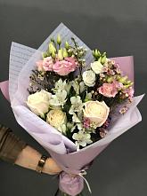 Букет цветов из:  Альстромерии, Розы и Лизиантусы #REPLACE_PRED# Новые Бурасы