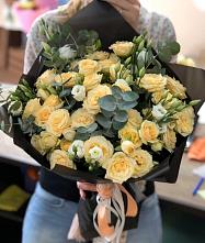 Букет цветов из:  Розы и Лизиантусы #REPLACE_PRED# Новые Бурасы